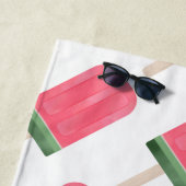 Watermelon Crème de glace Serviette de plage d'été (En situation)