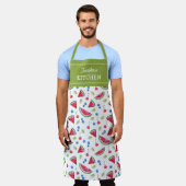 Watermelon Custom Kitchen Unisex Schort (Gedragen)