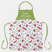 Watermelon Custom Kitchen Unisex Schort (Voorkant)