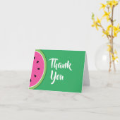 Watermelon Cute Merci 1ère carte d'anniversaire (Fleur jaune)