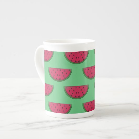 Watermelon Design Bone China Mugs (Devant gauche)