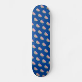 Watermelon Doodles Motif Blue Skateboard (Recto)