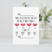 Watermelon Enfants Merci Cartes pour notes (Debout devant)
