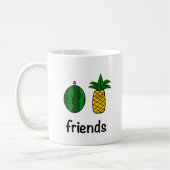 Watermelon et ananas amis Café Mug (Gauche)