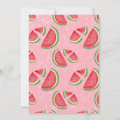 watermelon été fête d'anniversaire invitation (Dos)