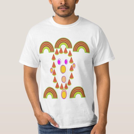 watermelon face t-shirt (Voorkant)
