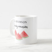 Watermelon Famille Réunion Café Mug (Devant gauche)