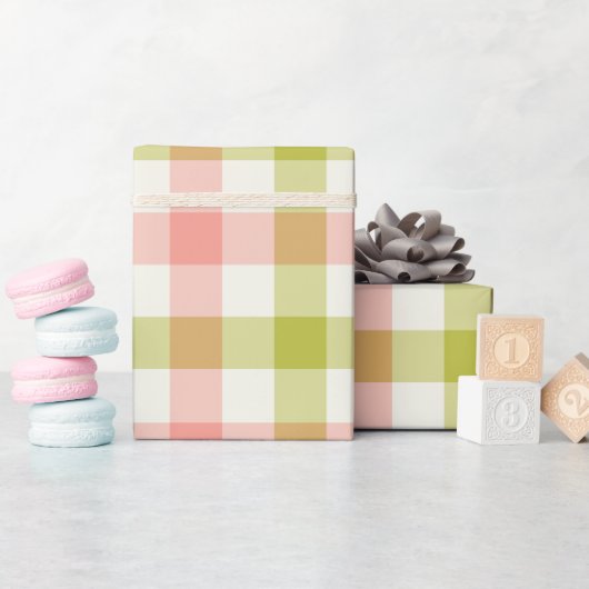 Watermelon Gingham - Wrapping Paper Cadeaupapier (Baby Shower)