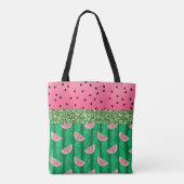 Watermelon Glitter Modern Draagtas (Achterkant)