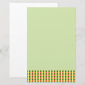 Watermelon Green Check papeterie (Devant / Derrière)