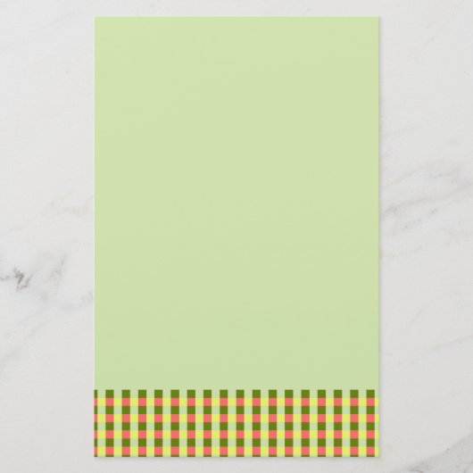Watermelon Green Check papeterie (Devant)