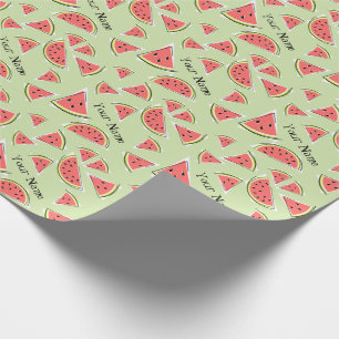 Watermelon Green Multi Name Cadeaupapier