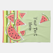 Watermelon Green Pièces Bande Texte serviette de c (Horizontal)