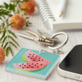 Watermelon Halves Pink Sleutelhanger (Voorkant Rechts)