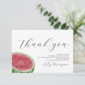 Watermelon Hartelijk dank Bedankkaart (Staand voorkant)