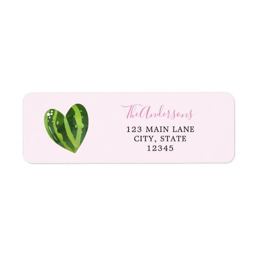 Watermelon Heart Return Label (Voorkant)