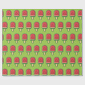 Watermelon Ice Cream Stick Cadeaupapier (Vlak)