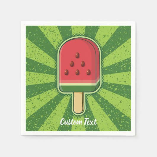 Watermelon Ice Cream Stick Servet (Voorkant)
