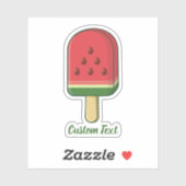 Watermelon Ice Cream Stick Sticker (Vel)
