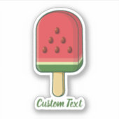 Watermelon Ice Cream Stick Sticker (Voorkant)