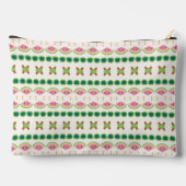 Watermelon-inspired geometric stripe pattern etui (Achterkant)