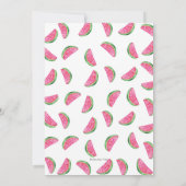 Watermelon invitation anniversaire 8e anniversaire (Dos)