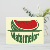 Watermelon, invitation de fête d'été, (Debout devant)