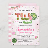 Watermelon Invitation fête de 2e anniversaire (Devant / Derrière)