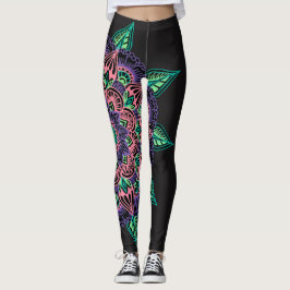 Watermelon Mandala Leggings