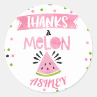 Watermelon Merci Melon Stickers Anniversaire