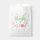 Watermelon Merci un Merci Melon Favor Sacs (Devant)