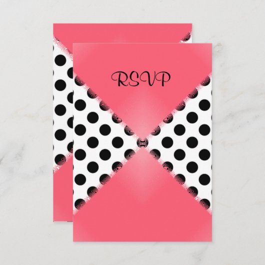 WATERMELON MODERNE MARIAGE SPOT RSVP (Devant / Derrière)