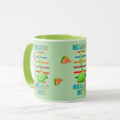 WATERMELON MUSIC FUSION DESIGNED MUG  MOK (Voorkant links)