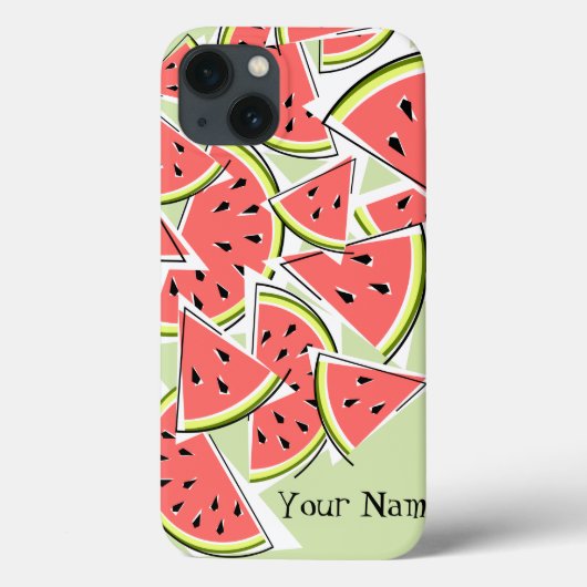 Watermelon 'Nom' vert iPad Mini coque (Verso)
