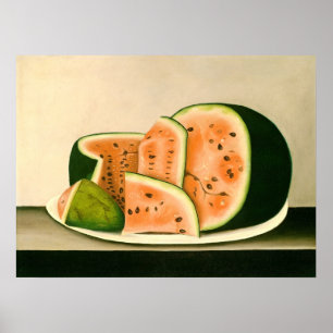 Watermelon on a Plate - American Fine Art Poster