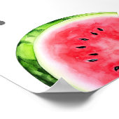 Watermelon One In A Melon Poster Affiche de bienve (Coin)