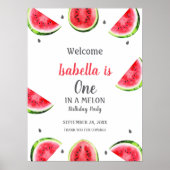 Watermelon One In A Melon Poster Affiche de bienve (Devant)