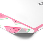 Watermelon One In A Melon Poster Affiche de bienve (Coin)