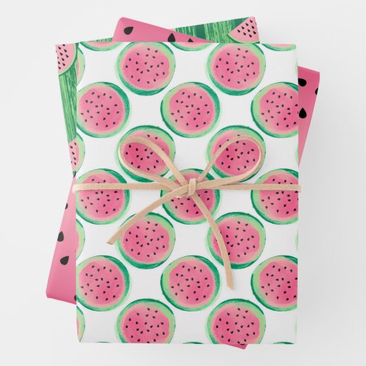 Watermelon Pattern Inpakpapier Vel (In situ)