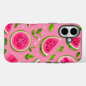Watermelon Phone Case - Pink Summer Fruit Pattern (Achterkant (horizontaal))