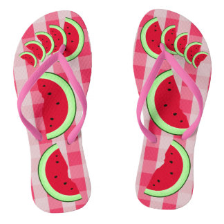 Watermelon Picnic Fruity Summer Teenslippers