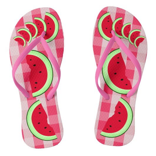 Watermelon Picnic Fruity Summer Teenslippers (Voetbed)