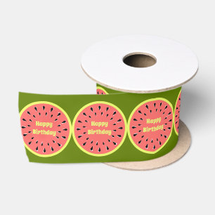 Watermelon Pink Happy Birthday breed Lint