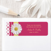 Watermelon Pink Polka Dot Favoriser les étiquettes (En situation)