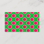 Watermelon Polka Dots Visitekaartje (Achterkant)