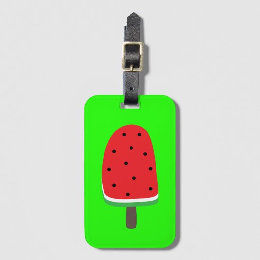 Watermelon Popsicle Bagagelabel (Voorkant (verticaal))