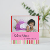 Watermelon Red Pink Kaart (Staand voorkant)