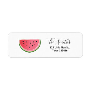 Watermelon Return Address Label Melon Party Fruit
