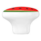 Watermelon Round Slice Ceramic Knob. Keramische Knop (Zijkant)