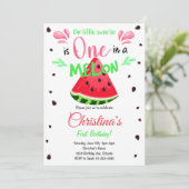 Watermelon Slice 1er Invitation d'anniversaire (Debout devant)